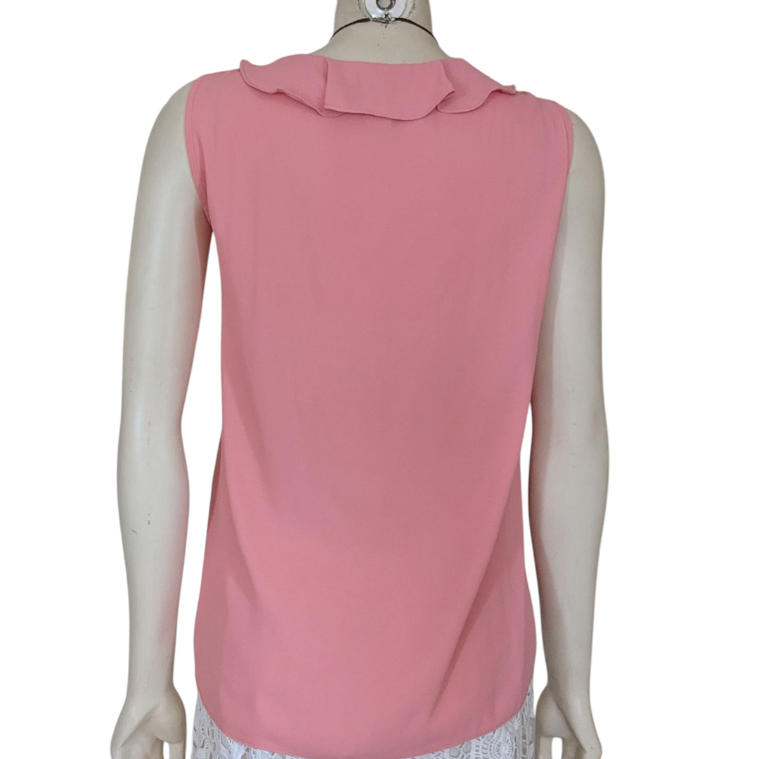 White House Black Market Pink Top Size Large