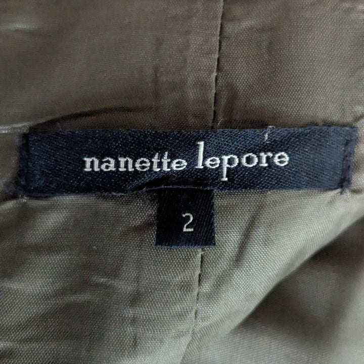Nanette Lepore Shirred Cotton Skirt Size 2