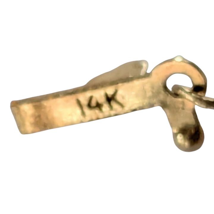 14K Gold Necklace with Rope Chain