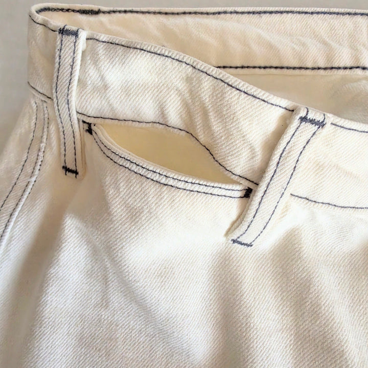 Frame White Le Baggy Palazzo Jeans Size 27