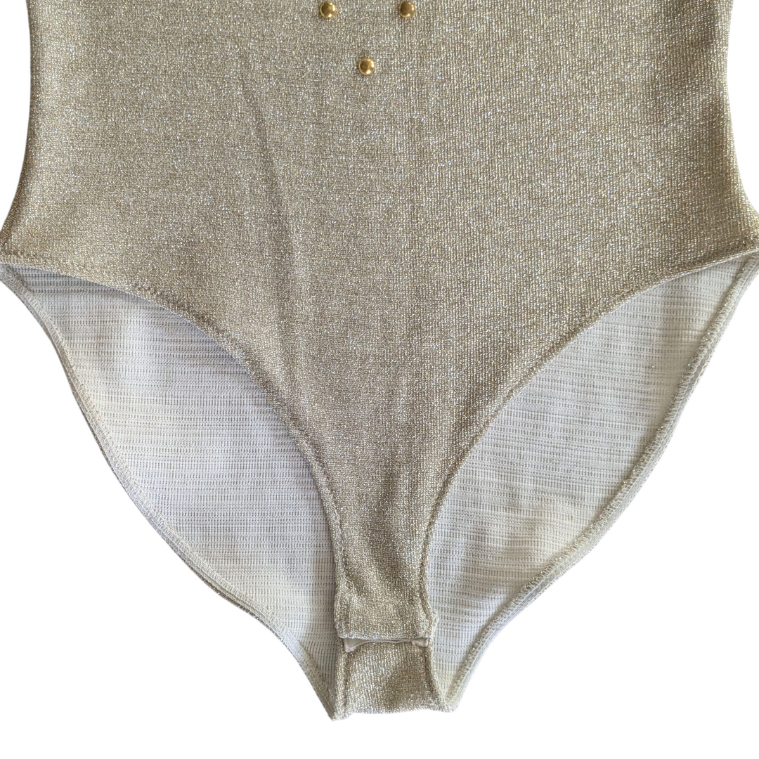 Honeybee Metallic Gold Bodysuit Size Medium