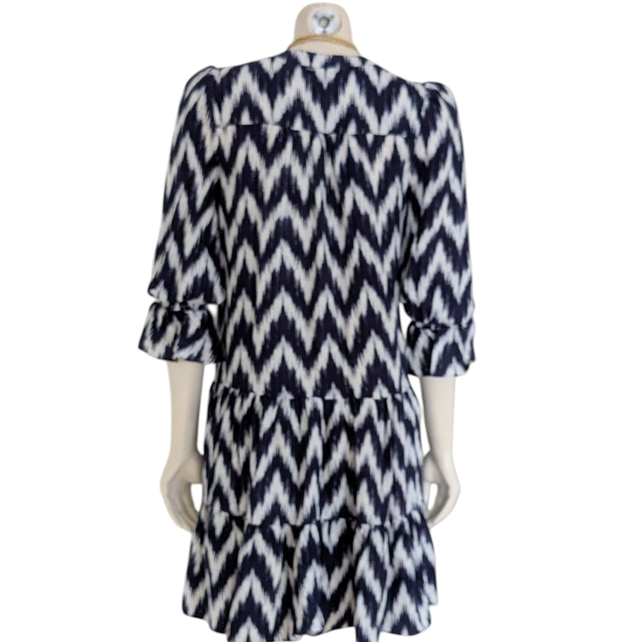 Tuckernuck Pomander Place Navy Ikat Kenzo Dress Size XS