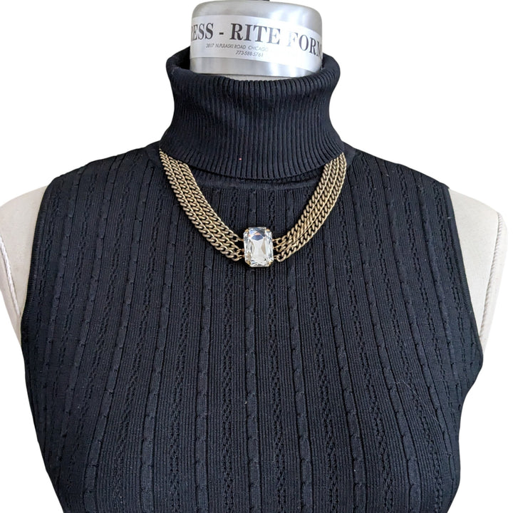 Janna Connor Oversized Crystal Necklace