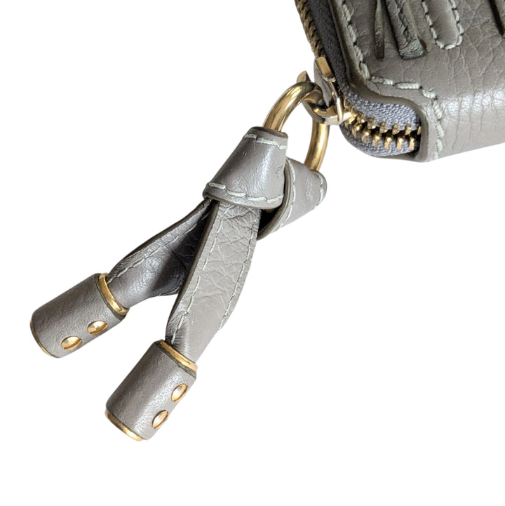 Chloe Marcie Gray Zip Around Wallet