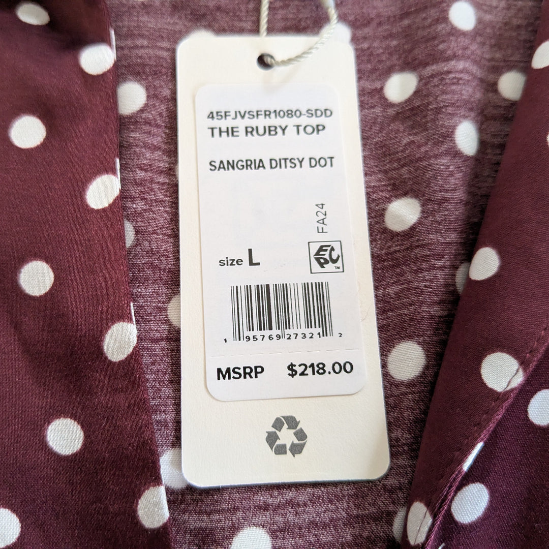 Favorite Daughter Cropped Blouse Size Large