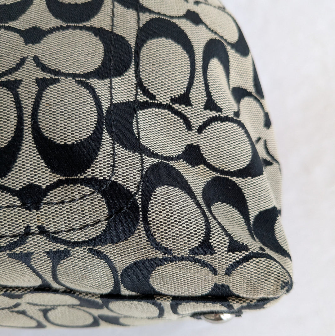 Coach Penelope Signature Logo Canvas Shoulder Bag