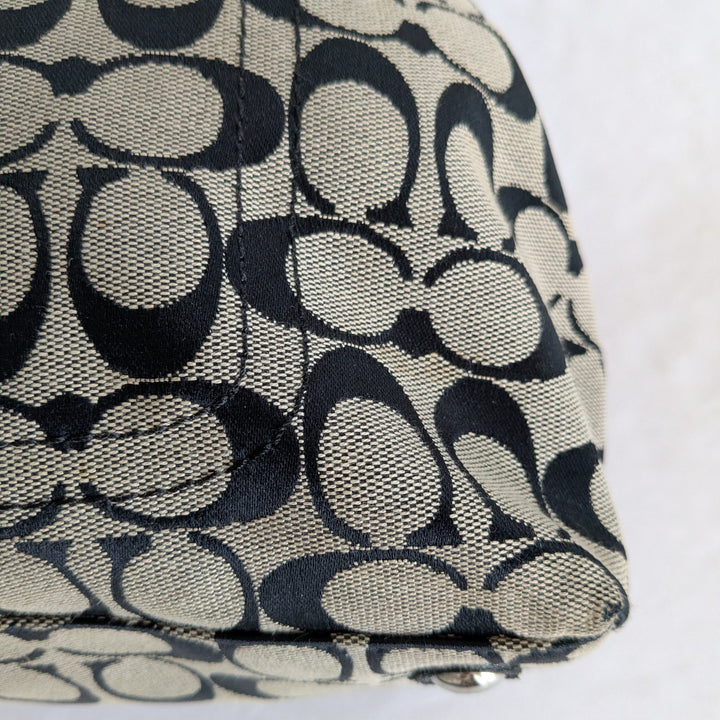 Coach Penelope Signature Logo Canvas Shoulder Bag
