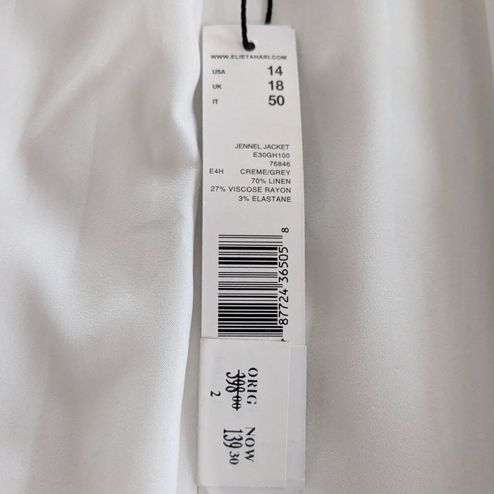 Elie Tahari Jennel Blazer Size 14 NWT