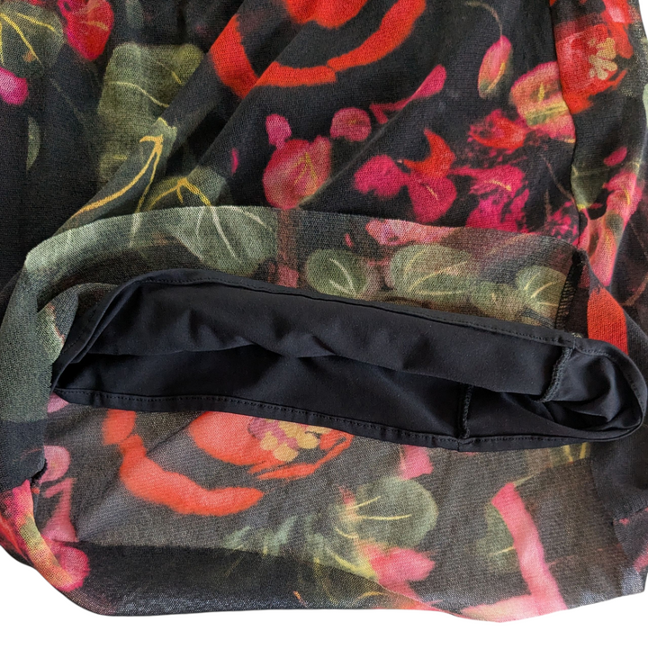 Jean Paul Gautier Soleil Floral Mesh Dress Size Small