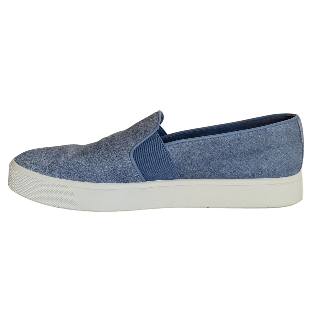 Vince Blair Embossed Suede Slip Ons Size 7