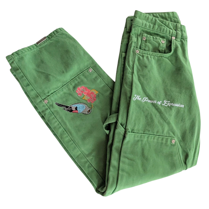 Mechali The Power of Expression Embroidered Jeans Size XS