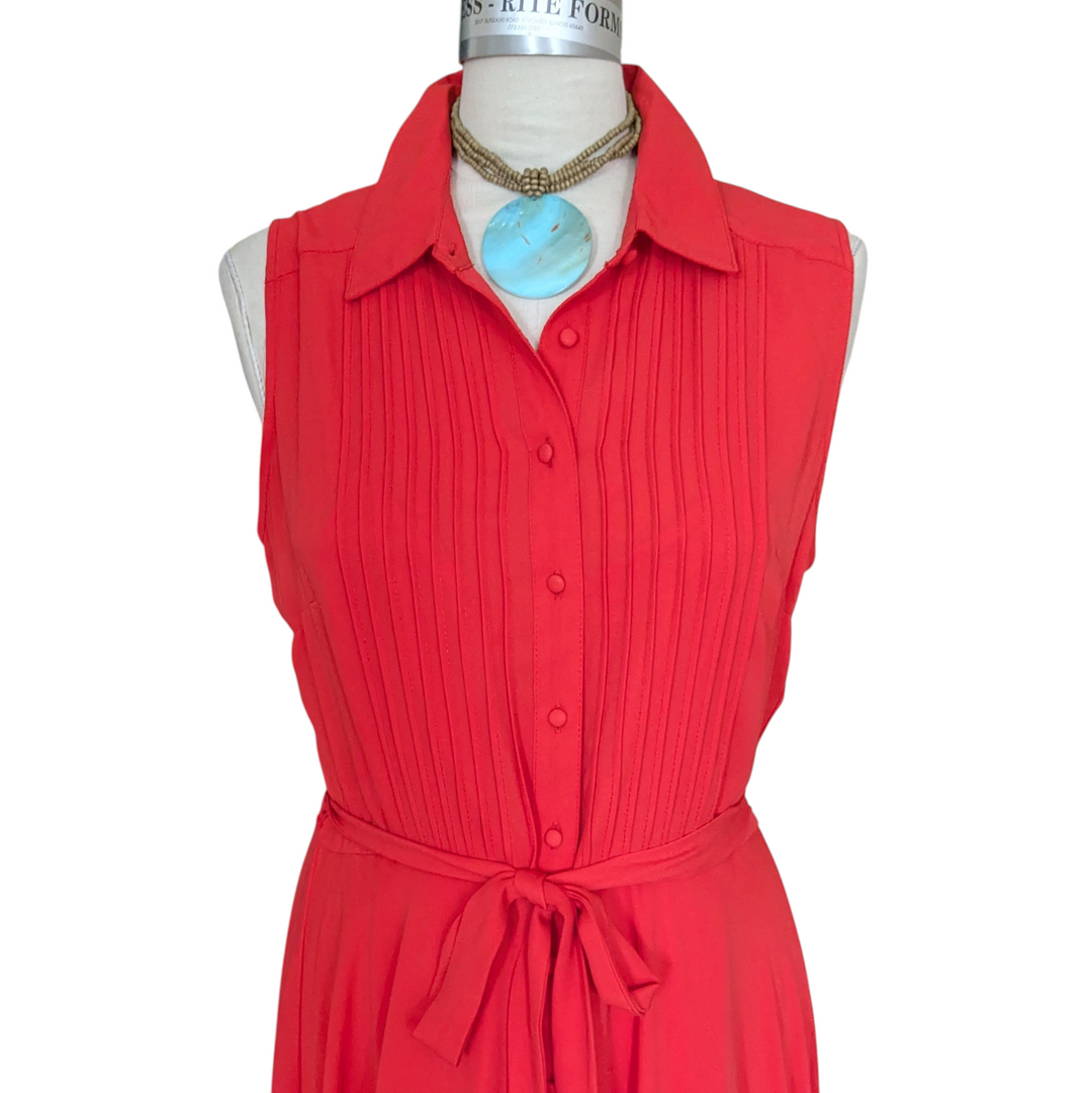 Nanette Lepore Sleeveless Pleated Dress Size 12