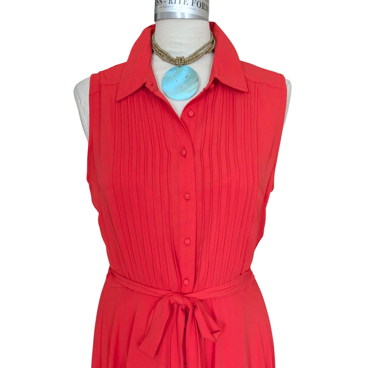 Nanette Lepore Sleeveless Pleated Dress Size 12