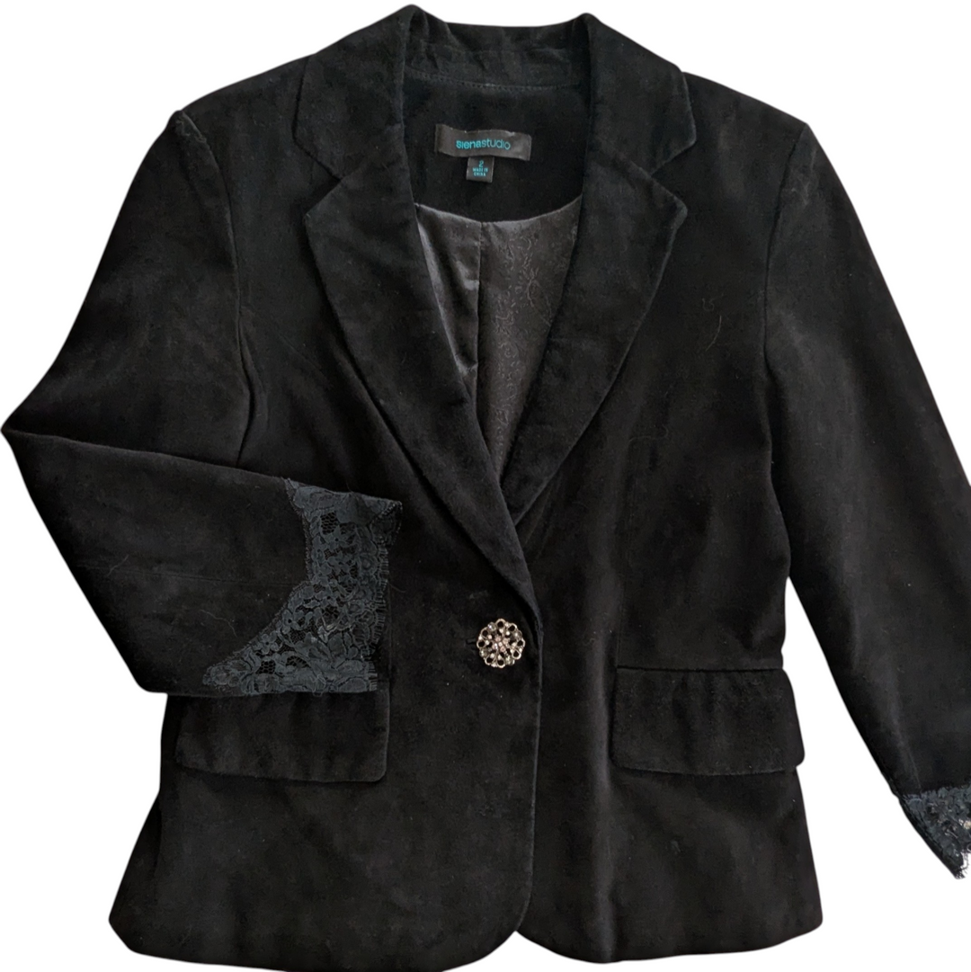 Siena Studio Suede Blazer Size 2