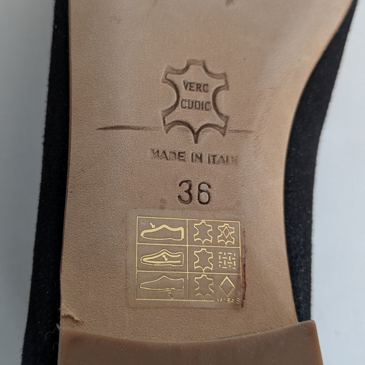 Sermoneta Gloves Suede Ballet Flats Size 36