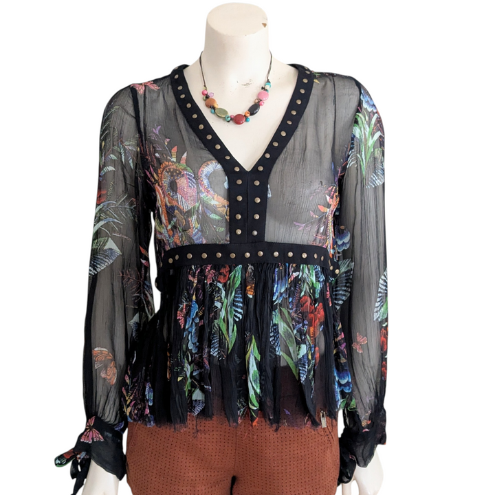 Anthropologie Maeve Sheer Top Size 0