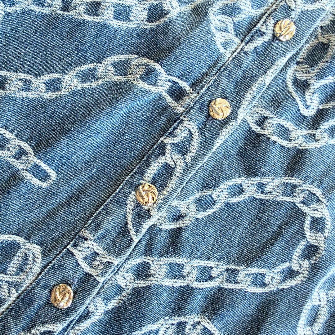Zoe & Claire Denim Midi Dress Size XS