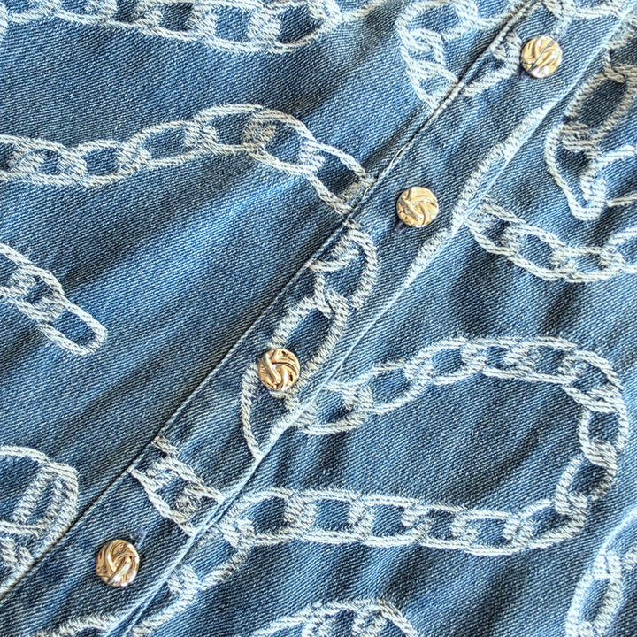 Zoe & Claire Denim Midi Dress Size XS