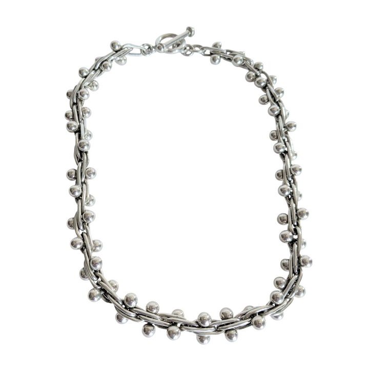 Taxco Mexican Sterling Vintage Peppercorn Necklace