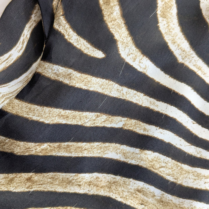 Just Cavalli Zebra Print Silk Mini Dress Size 6