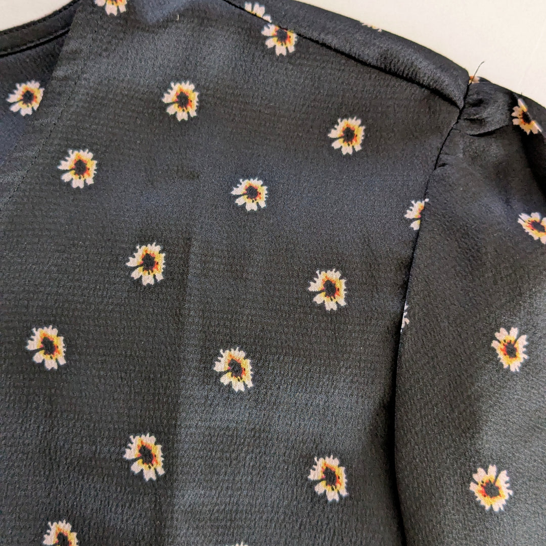 Ted Baker Black Print Top Size Large