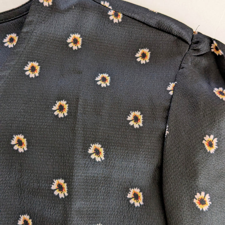 Ted Baker Black Print Top Size Large