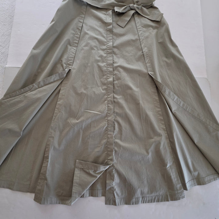 Peserico Cap Sleeve Stretch Cotton Midi Dress Size 48