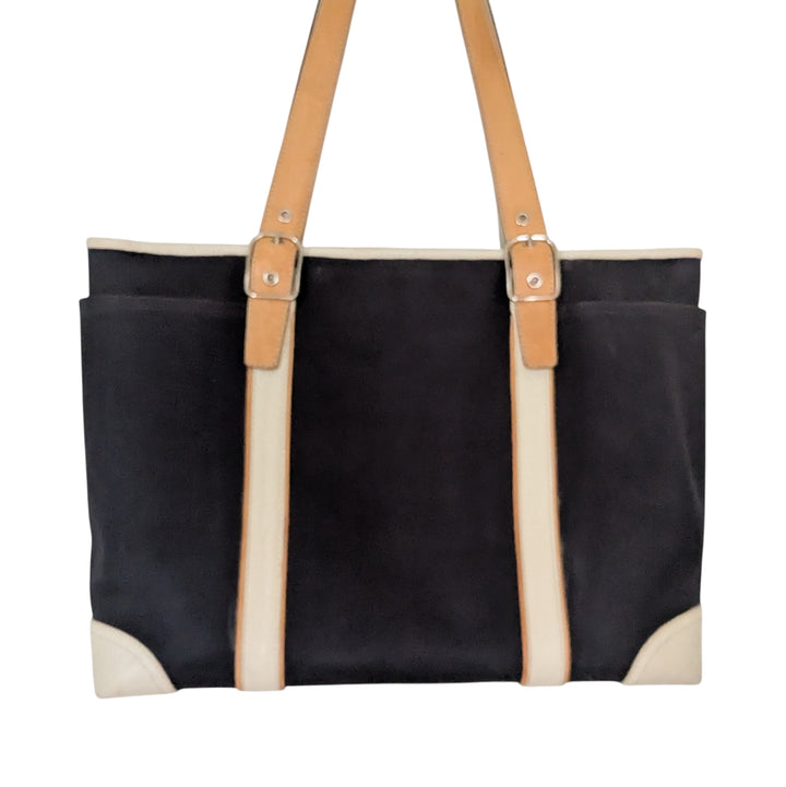 Coach Hampton Canvas and Leather Tote Bag