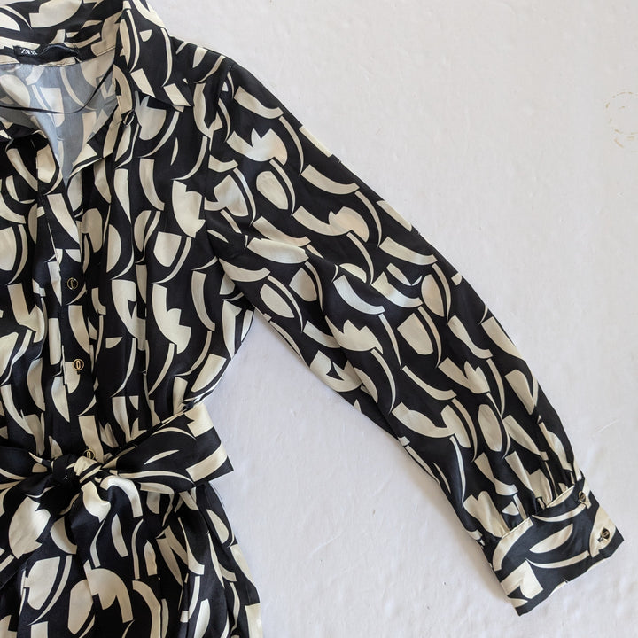 Zara Zebra Print Dress Size Medium