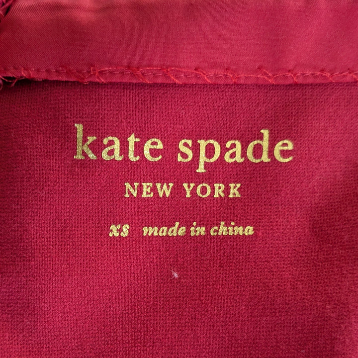 Kate Spade Red Ponte Fit & Flare Dress Size XS