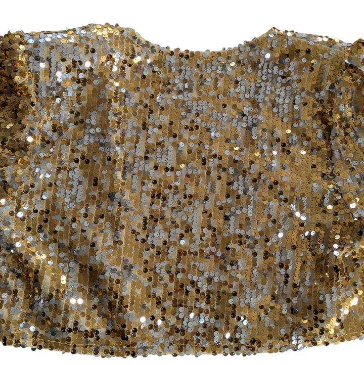 Gold Sequin Bolero Jacket