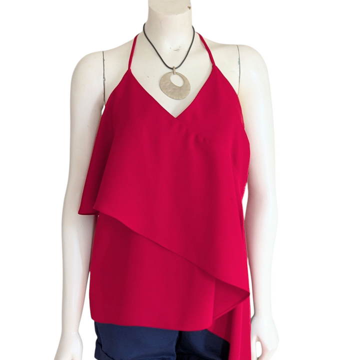Amanda Uprichard Red Cairo Top Size Medium
