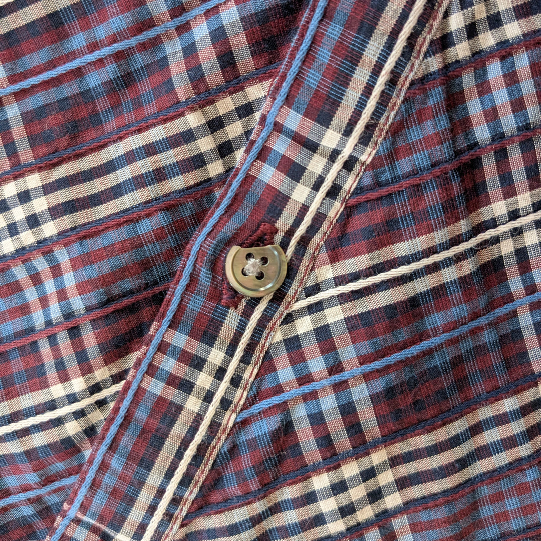 Veronica Beard Isabel Plaid Top Size Large