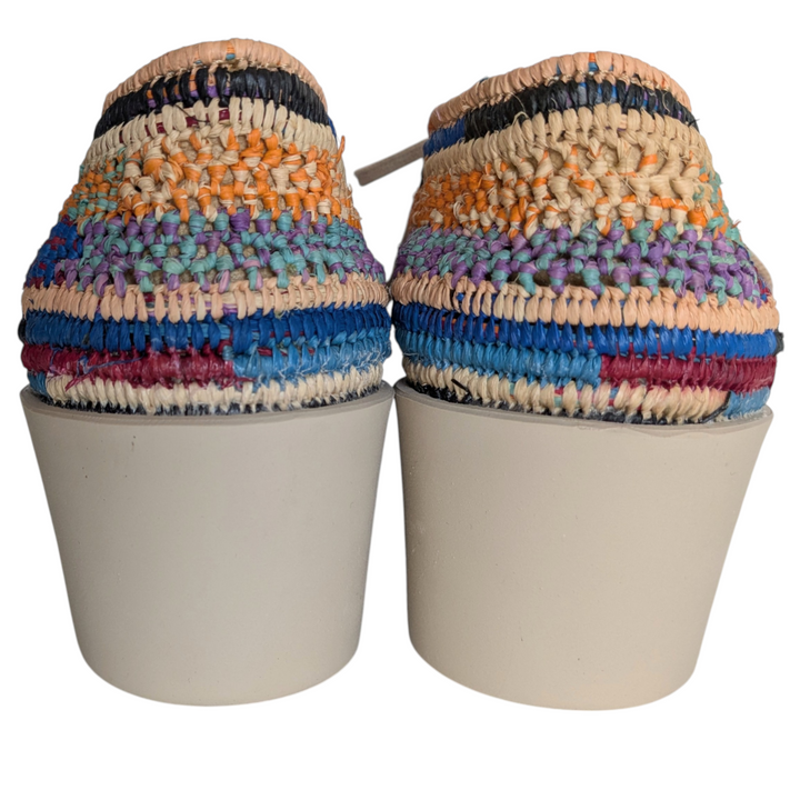 Robert Clergerie Lisa Raffia Wedge Oxfords Size 36