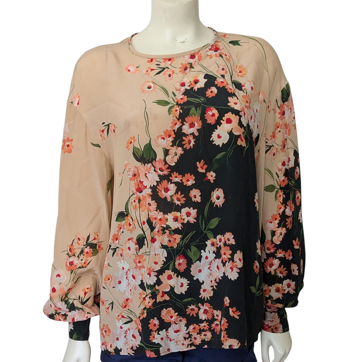 MaxMara Semi Sheer Silk Top Size 42/12
