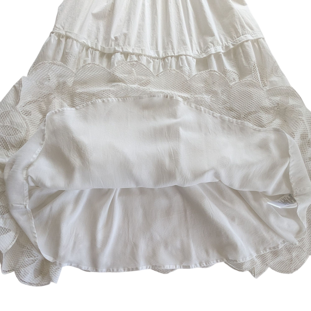 By Anthropologie White Somerset Dress Size Small