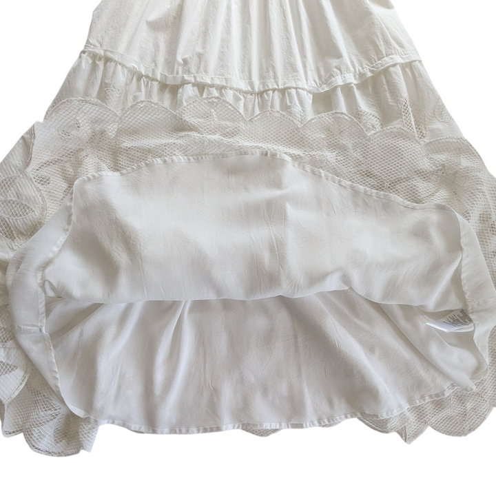 By Anthropologie White Somerset Dress Size Small