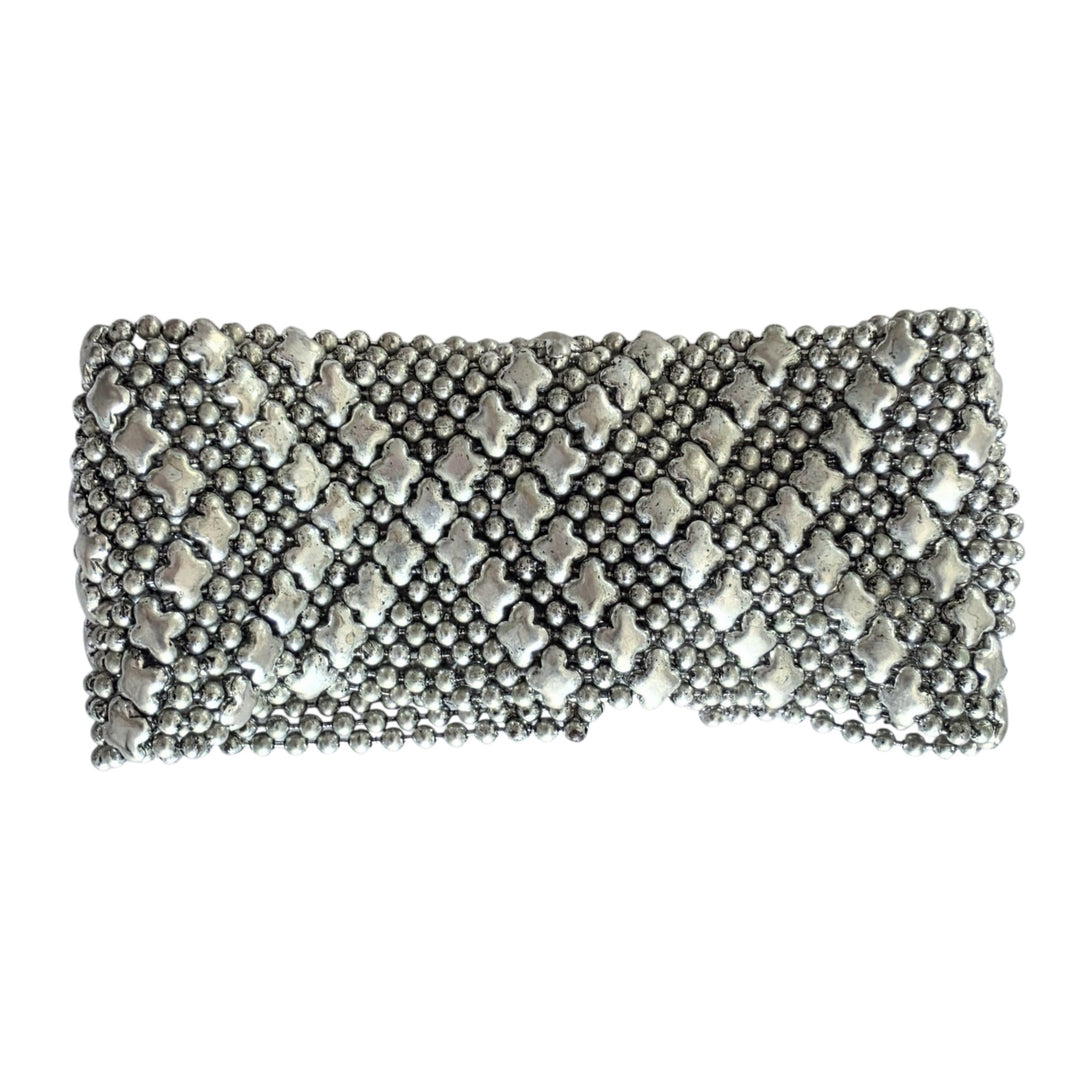 Guang Tong Liquid Metal Silver Cuff Bracelet