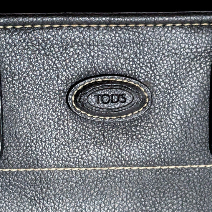 Tod's Girelli Black Leather Shoulder Bag