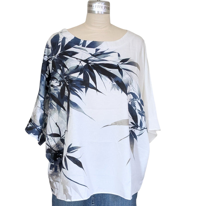 Asian Floral Print Tunic Size XL