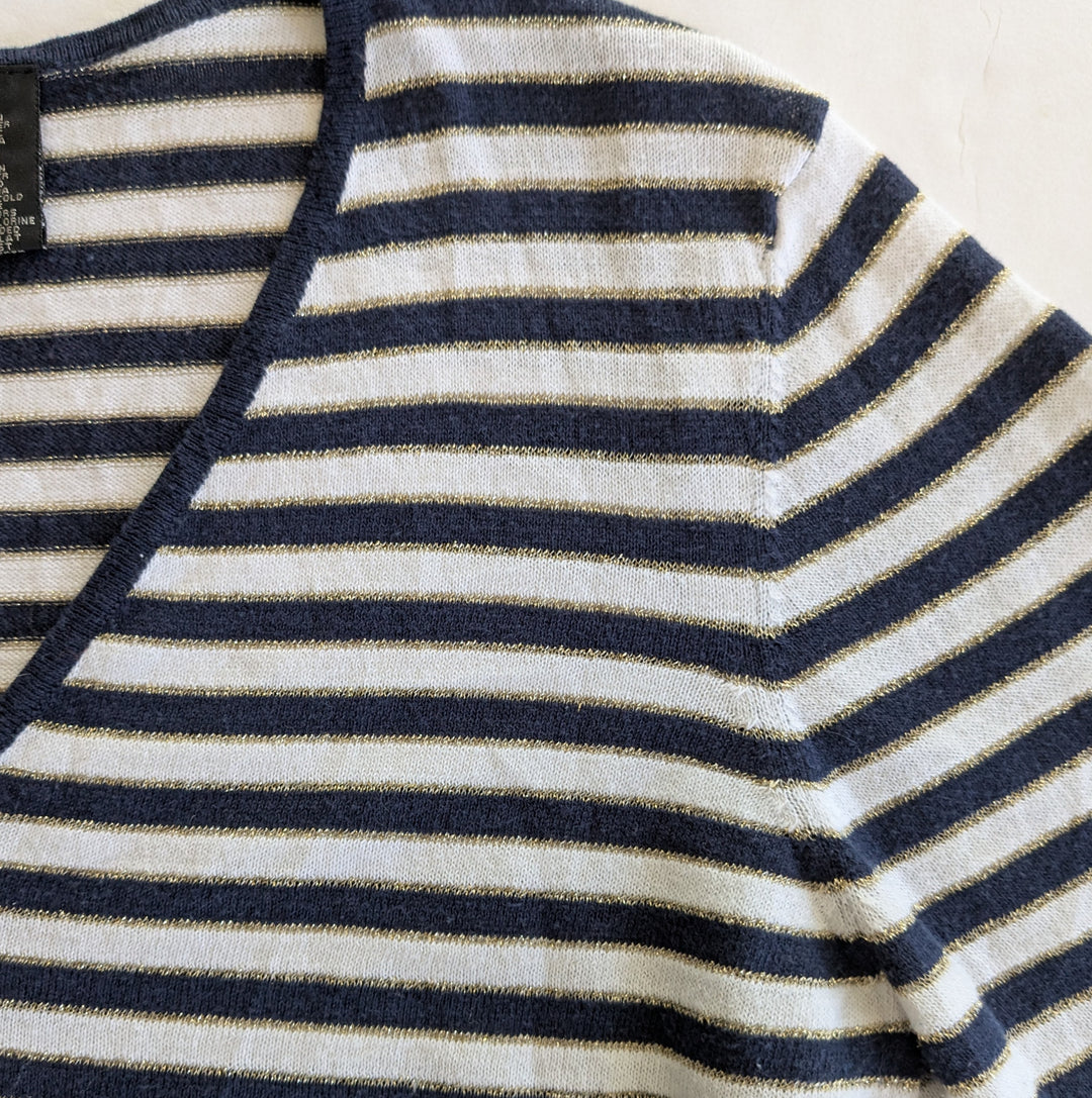 Nicole by Nicole Miller Striped Sweater Size Medium
