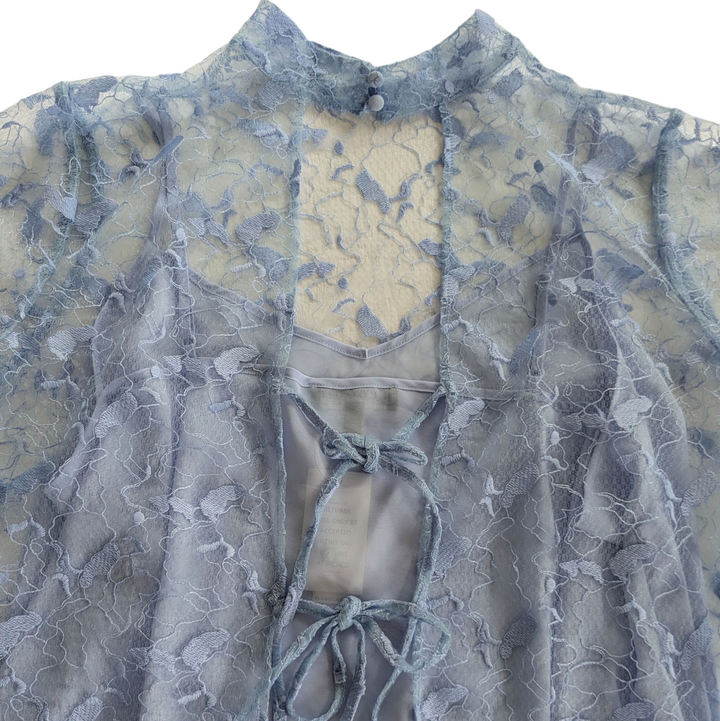 Elonquii Back Tie Lace Blouse Size 20