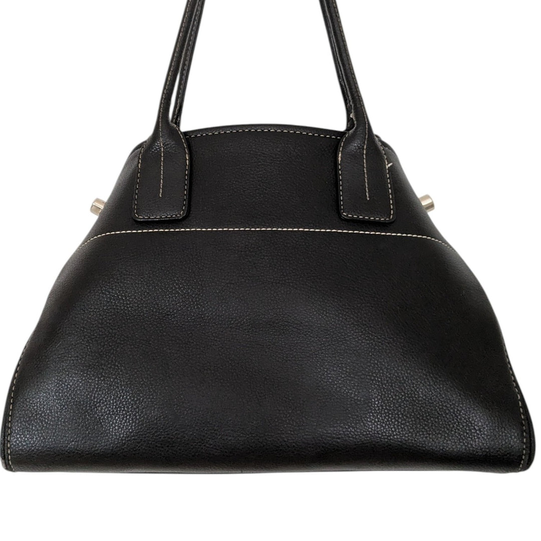 Tod's Girelli Black Leather Shoulder Bag