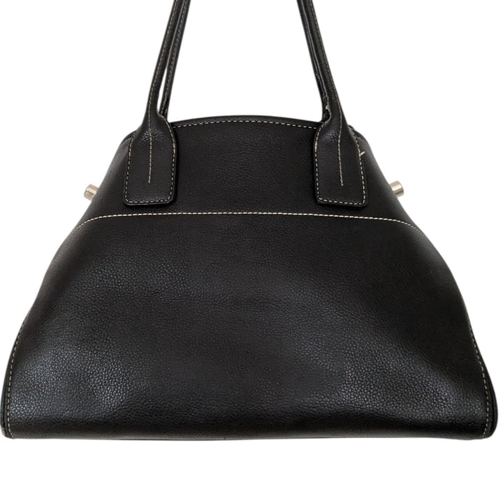 Tod's Girelli Black Leather Shoulder Bag