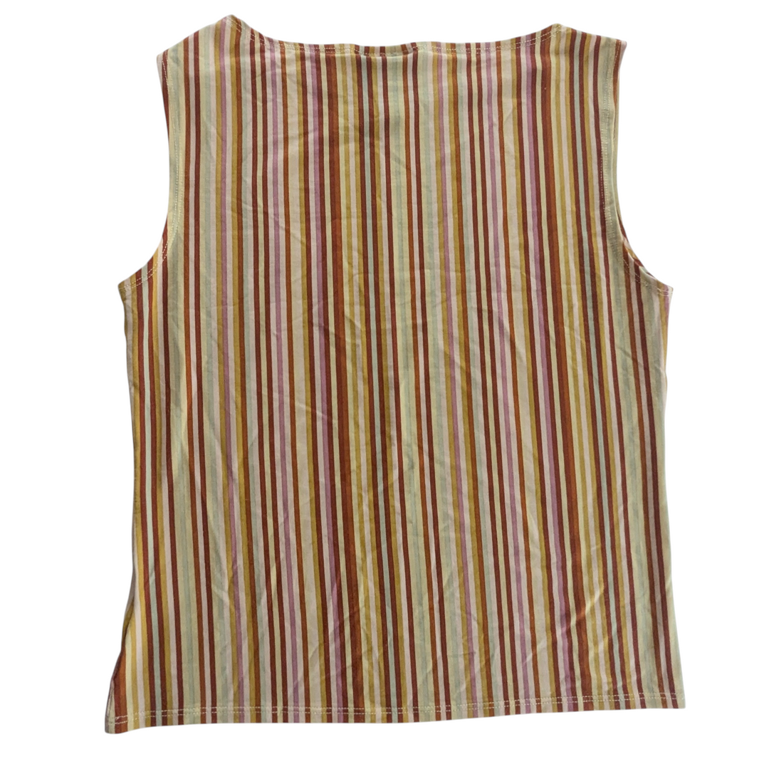 Reformation Dusk Striped Top Size Large