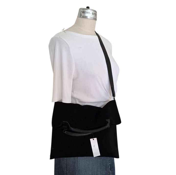 Elai Suede Fold Over Bag