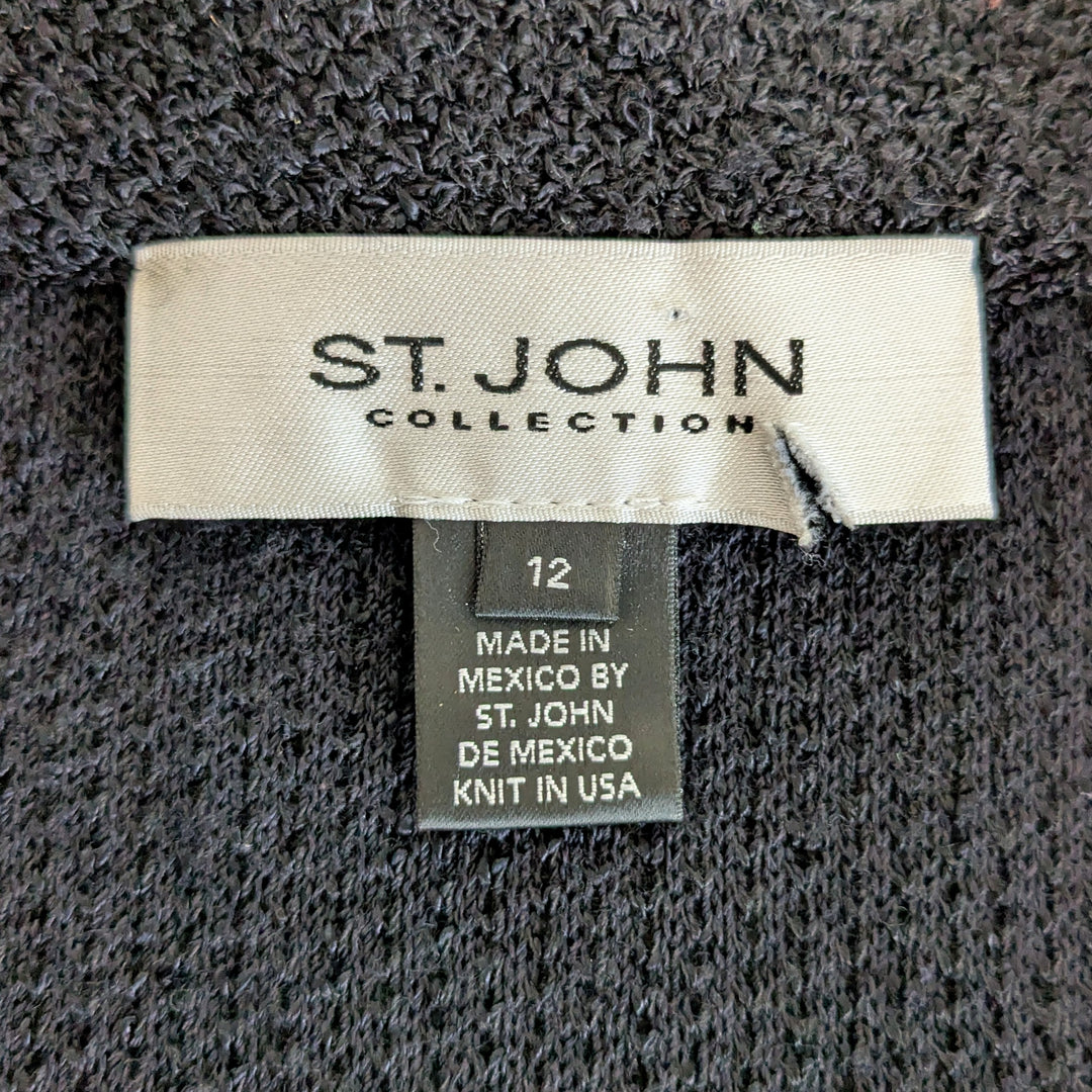 St John Santana Knit Jacket Size 12