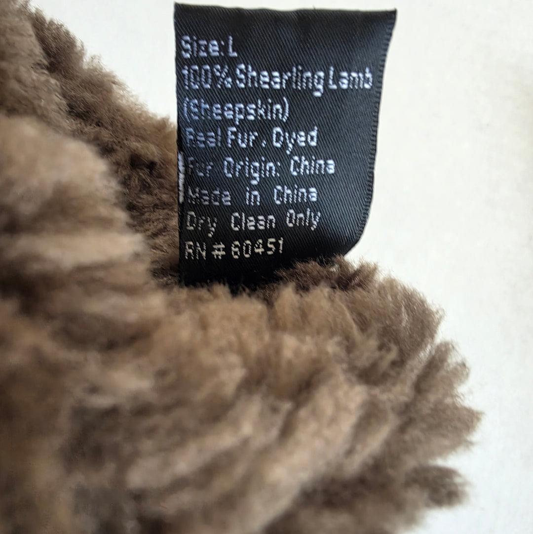 Surell Shearling Gloves Size Large