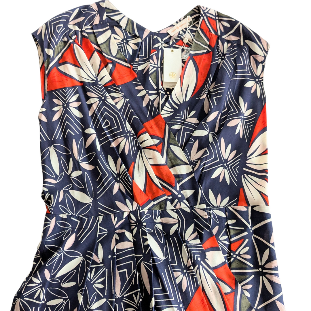 Tory Burch Acoma Pottery Midi Dress Size 12