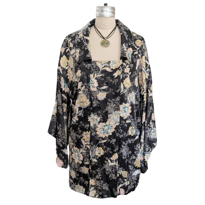 Free People Floral Kimono Jacket Size Medium
